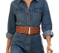 Ceinture Épaisse | Accessoire Tendance Vintage Taille Robe Élastique à Boucle - Ceintures Larges Mode,Pour Travail Formel et Décontracté Soirée Fête Réunion Mariage Port, , Se référer à la
