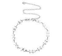 Ceinture étoile argentée pour femme, chaîne de corps tendance, chaîne de taille vintage Y2K, sangles réglables de chapeau de cowgirl, ceinture de robe, tenues de rodéo, accessoires de bijoux