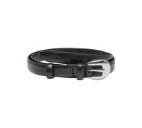 Urban Classics Ceinture fine à boucle épaisse TB7208 pour femme Noir/Argent L/XL