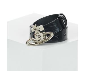 Ceinture femmes Vivienne Westwood ORB BUCKLE BELT REVERSIBLE Noir EU S / M