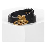 Ceinture femmes Vivienne Westwood SMALL ORB BUCKLE BELT Noir EU S / M