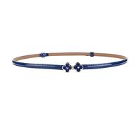 Ceinture fine en cuir pour femme, réglable, élastique, avec boucle en alliage, pour décoration de robe de mariée