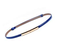 Ceinture fine en cuir pour femme, réglable, élastique, avec boucle en alliage, pour décoration de robe de mariée
