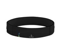 Ceinture Flipbelt avec fermeture éclair - Ceinture de course de qualité supérieure - Sac banane - Parfait pour vos clés, gels énergétiques et téléphones portables - Compatible avec iPhone 6/7/8/X/Plus Samsung S7 - Pour le sport, le jogging, le fitness, la marche, le yoga, les voyages, les activités en extérieur moyen Noir