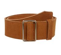 Ceinture habillée en daim uni sans trous - Taille haute - Pour femme - 5,1 cm de large