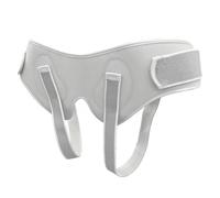 Ceinture Herniaire Inguinale pour Homme, Bandage Herniaire pour Soulager Les Douleurs Inguinales, Double Inguinale avec 2 Coussinets de Compression Amovibles(Large)