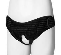 Ceinture Herniaire Pour Hernie Inguinale, Avec Deux Coussinets De Compression Amovibles Et Sangles D'aine Réglables, Pour Hernie Inguinale Simple Ou Double(Black,Large)