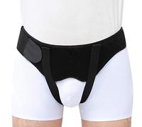 Ceinture herniaire unisexe - Soutien de la hernie inguinale - Souple et réglable des deux côtés - Avec coussinets de compression amovibles