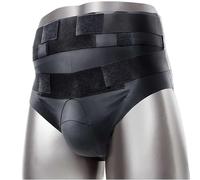 Ceinture Hernie Inguinale Homme avec 2 Coussinets de Pression Amovibles pour Ceinture pour Hernie Inguinale Unilatérale/Bilatérale pour Usage Pré- et Postopératoire(Small)