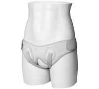 Ceinture Hernie Inguinale Homme, Ceinture pour Hernie Inguinale Réglable Unisexe, Soulager Douleur, Unilatéral ou Bilatéral(Gray,L)