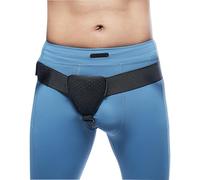 Ceinture Hernie Inguinale Homme, Ceinture pour Hernie Inguinale Unilatérale, Sangles Réglables, Coussinets Compression Amovibles, Unisexe
