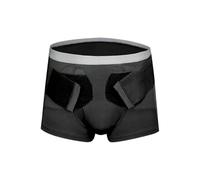 Ceinture Hernie Inguinale Homme Type Caleçon, Ceinture pour Hernie Inguinale Réglable avec 2 Coussinets de Compression, Soulager la Douleur(XL)