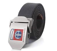 Ceinture Homme，Ceinture En Toile Pour Homme 82Nd Airborne Division Boucle En Métal Soldat À La Retraite Ceintures Tactiques De L'Armée Militaire Femmes Homme Unisexe Grand Cadeau De Vacances De