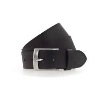 Ceinture Homme - H.I.S - uni - 100% cuir - Boucle d'attache sur métal - Largeur 4 cm 95 cm