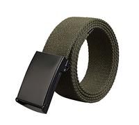 Ceinture Homme, Hommes Femmes Automatique De Mode Nylon Ceinture Boucle Fans Militaires Tactical Toile Ceinture(ArmyGreen, One size)