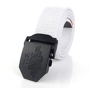 Ceinture Homme，Hommes Femmes Militaire Ceinture En Toile Noir Us Boucle En Métal Jeans Ceinture Armée Ceintures Tactiques Hommes Ceinture Homme Unisexe Grande Taille Cadeau De Vacances, Comme Ind