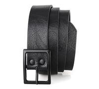 Ceinture Homme Polyvalente En Cuir Pu Avec Boucle En Alliage Le Noir Noir