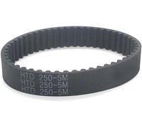 Ceinture HTD 5M Longueur de la Ceinture 240/245/250/255/260/265/270/275/280/285/290mm, Largeur 15/20/25mm, Ceinture crantée Ceinture synchrone à Boucle fermée Durable et résistante à l'usure