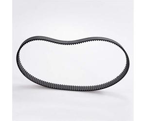 Ceinture HTD3M Ceinture synchrone à Boucle fermée, Longueur 375/378/381/384/390/393/396/399 mm, Largeur 6/9/10/15 mm, Courroie crantée en Caoutchouc, Pas de 3 mm Durable et résistante à l'usure