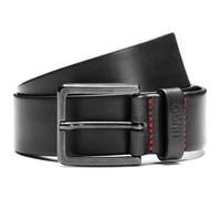 HUGO Ceinture en cuir italien avec passant à logo estampé - Style Gionio_Sz40, 50385358 Noir 80