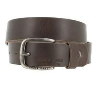 Ceinture Jack and jones Jacpaul leather belt noos Gris Anthracite foncé Taille : 95 Gris Anthracite foncé G