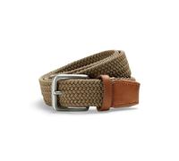JACK & JONES Ceinture tissée JACSPRING pour homme Beige 105 cm