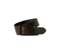 Jack & Jones Ceinture Victor en cuir 3,5 cm Brun foncé Taille 95