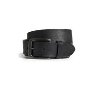Jack & Jones Ceinture en cuir JACVICTOR Boucle à ardillon en métal Noir Taille 80