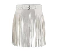 Ceinture/Jupe avec Franges pour Femme - Style Punk/Gothique, Noir, pour Tenue de Festival de Carnaval, Tenue de Fête, Jupe de Danse Sexy en Simili Cuir PU, Coachella,FestivalOutfit Médiévale