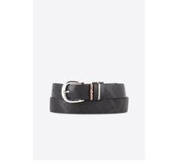 Ceinture - KAPORAL - Noir texturé - Boucle - Passant gravé - Largeur 3 cm 75