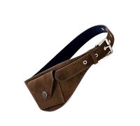 Ceinture large en polyuréthane pour un grand rangement, ajustement confortable et imperméable dans divers environnements, Marron caramel., One Size, Beauté de masse