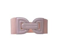 Ceinture large extensible femme, ceinture élastique vintage fermeture boucle D, ceinture large pour robe, veste, look vintage, ceinture rose ou violet lilas (Rose)