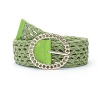 Ceinture Large tissée en Coton, Style à la Mode, Robe réglable, Ceinture de Taille tressée pour la Plage, Les fêtes et Les Voyages (Taille Unique)