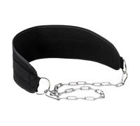 Ceinture lestée - 30,71 pouces support taille | EVA chaîne acier - entraînement sécurisé pour musculation et calisthénie, ceinture 600 g avec sangle en nylon solide pour gym maison et levée de charge