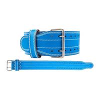 Ceinture LestéE Musculation Haltères d'haltérophilie en cuir PU, ceinture de musculation, musculation, squat, banc de presse, entraînement de musculation, taille(Blue,M)