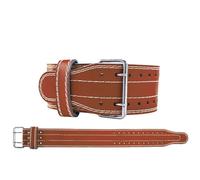 Ceinture LestéE Musculation Haltères d'haltérophilie en cuir PU, ceinture de musculation, musculation, squat, banc de presse, entraînement de musculation, taille(Brown,M)