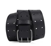 Ceinture Pour Homme En Cuir Véritable. Boucle En Métal Avec Double Épingle. Résistant Flexible Et Durable. Coffret Cadeau Largeur 40 Mm. Longueur 95/105/115 Mm. 501002