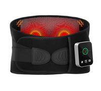 Ceinture Lombaire Chauffante, Coussin Chauffant Electrique Pour La Taille Sans Fil Avec 3 Modes de Massage, 3 Niveaux de Chauffage, 3 Minuterie, pour Soulager des Douleurs Lombaires, Abdominales