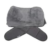 Ceinture Lombaire Chauffante pour Bouillotte, Couverture Lombaire en Peluche Épaisse et Douce, Accessoire de Maintien de la Chaleur avec Poche et Fermeture Réglable, Gris Fo