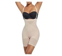 Ceinture Lombaire Femme Body Gainant léger for Femme, Gaine Amincissante, Abdominale, sous-vêtement Fin et Respirant(Beige,XL)