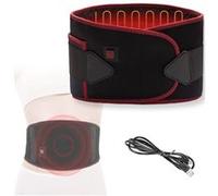 Fishtec Ceinture lombaire chauffante rechargeable - 3 niveaux - Batterie 5000mAh - 140x20 cm