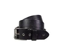 Ceinture Lowlife Clyde Textured Noir-Gunmetal, Black, S