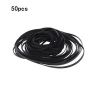 Ceinture Machine à Cassette plate 4mm large,ceinture commune assortie pour enregistreur baladeur répéteur lecteur DVD, - Type Black