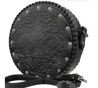 Ceinture médiévale en cuir avec sac banane vintage en relief, C
