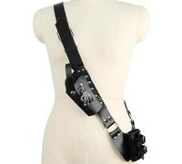 Ceinture Médiévale en Cuir PU avec Étui à Épée et Housse à Poignard Ceinture d'épaule Vintage Ceinture de Porte-Épée Renaissance Réglable Porte Fourreau Chevalier Pirate pour Halloween GN Cosplay