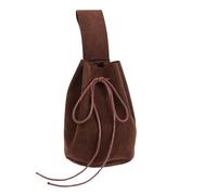 Ceinture médiévale en cuir synthétique pour cosplay, sac banane vintage avec cordon de serrage et support de téléphone pour homme et femme, sac de ceinture de renaissance, porte-monnaie, marron
