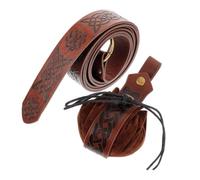 Ceinture Médiévale Pochette de Viking en Cuir PU Célébration Halloween | Accessoires de Cosplay, Style Vintage Soigné, pour Costumes Renaissance et Soirées à Thème