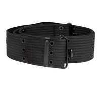 Ceinture militaire - MIL-TEC - LC-1 - Noir - Réglable jusqu'à 110 cm - Largeur 5,5 cm