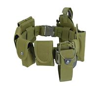 Ceinture Multifonctionnelle 10 en 1, SystèMe D'équipement Modulaire pour Ceinture Hanche Tactique, pour la Chasse Et Sécurité des Forces L'Ordre(Green)