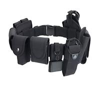 Ceinture Multifonctionnelle 10 en 1, SystèMe D'équipement Modulaire pour Ceinture Hanche Tactique, pour la Chasse Et Sécurité des Forces L'Ordre(Black)